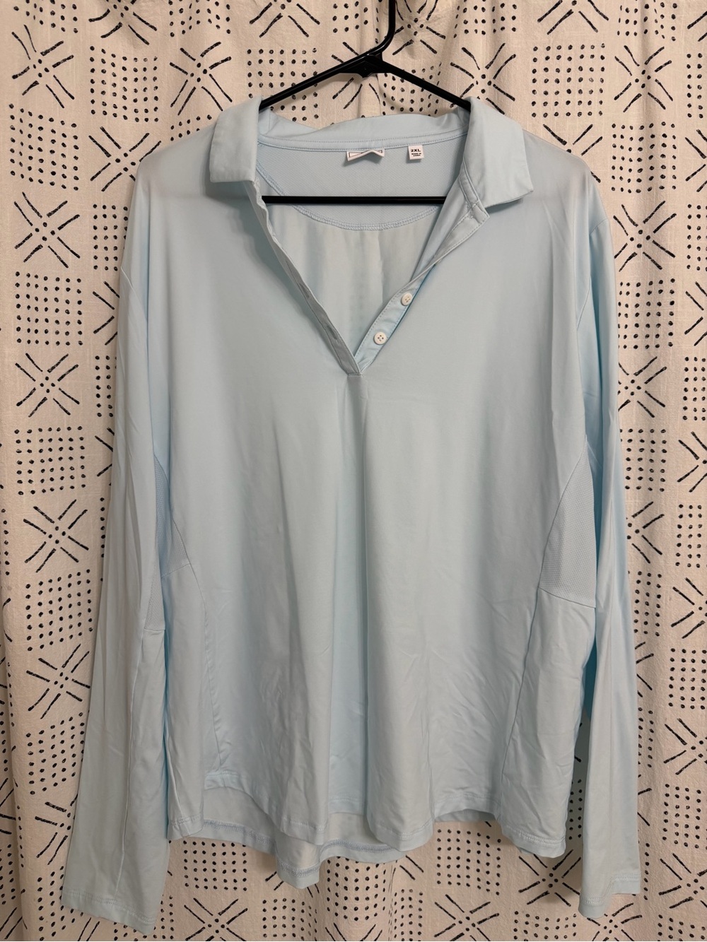 FJ Light Blue Women’s Long-Sleeve Golf Polo Shirt